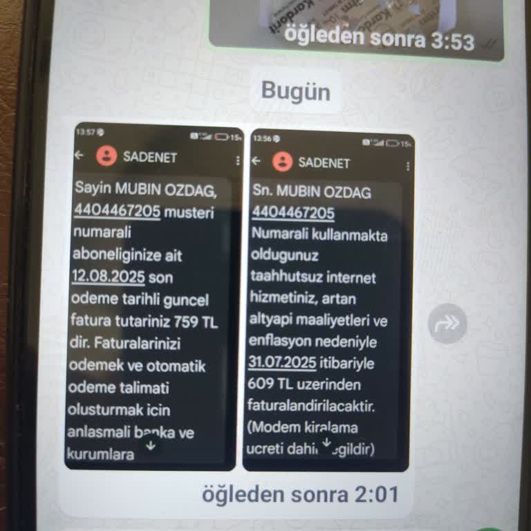 Beklenmedik Fatura Artışı Ve Müşteri Hizmetlerinden Destek Alamama Mağduriyeti