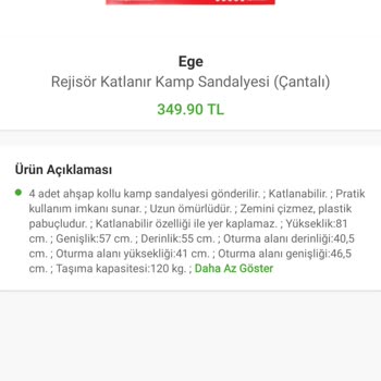 Dört Sandalye Sipariş Ettim Sadece Bir Tane Gönderildi