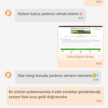 Dört Sandalye Sipariş Ettim Sadece Bir Tane Gönderildi