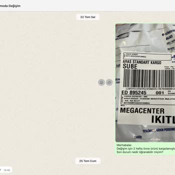 Siparişimde Yaşadığım Beden Ve Değişim Sorunu