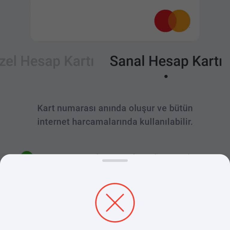 A101 Hadi Uygulamasında Sanal Kart Limiti Hatasıyla Karşılaşıyorum