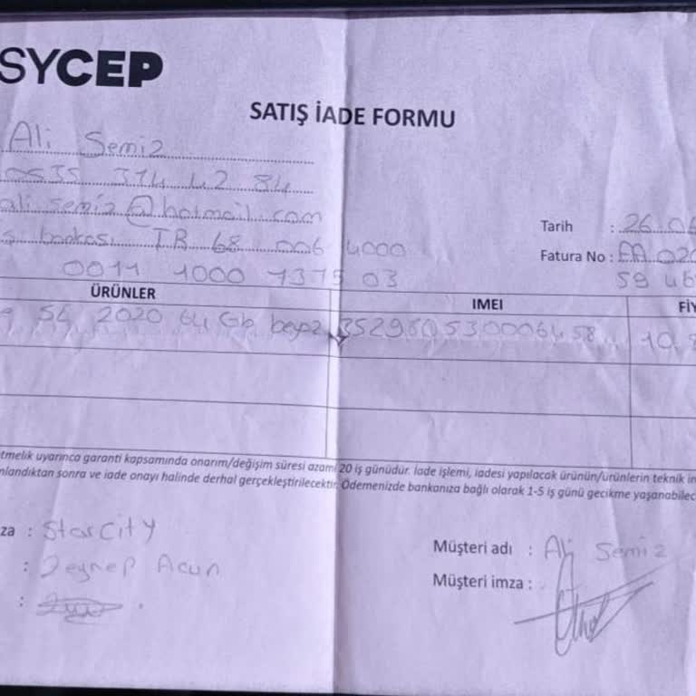 İade Sürecinde Geciken Ödeme Nedeniyle Mağduriyet