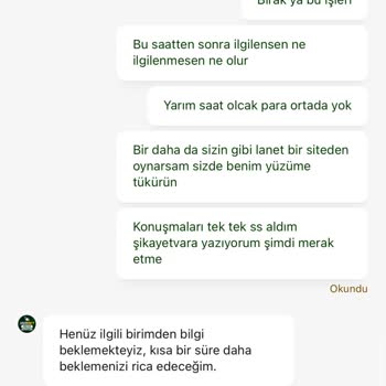 Para Yatırma İşlemi Sürekli Gecikiyor, Müşteri Hizmetleri İlgisiz Kalıyor