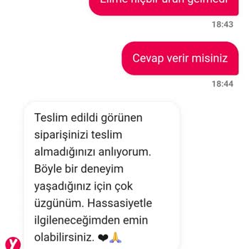 Siparişim Gelmedi Para İadesi Yapılmadı