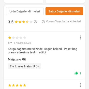 Boş Paket Gönderildi, Ücret İadesi Yapılmadı