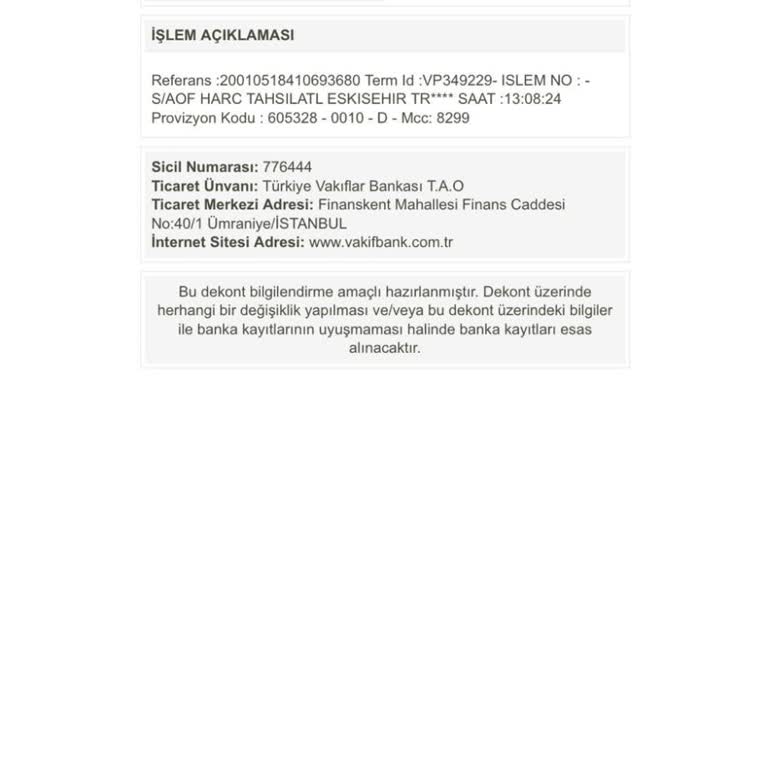 Ödeme Sonrası Öğrenci Durumum Pasif Kaldı Mağduriyetim Giderilmiyor