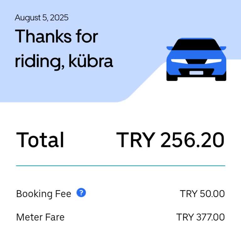 Uber Taksi Şoförünün Fazladan Ücret Çekmesi Ve Geri Dönüş Sorunu