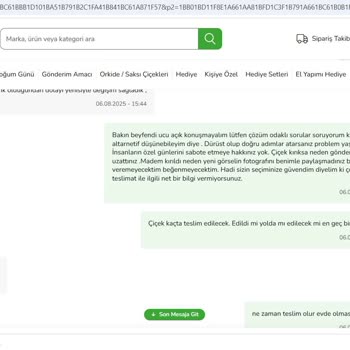 Teslim Edilmeyen Sipariş Ve Çözüm Sunulmayan Mağduriyet