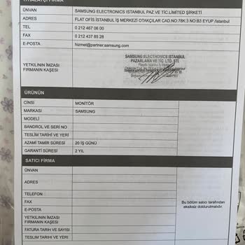 Samsung M7 Monitörüm Aniden Kapandı Müşteri Hizmetleri Çözüm Sunmadı