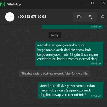 Siparişim 13 Gündür Kargoya Verilmedi, Bilgi Ve Çözüm Bekliyorum