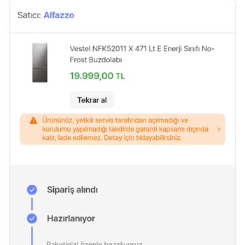 Siparişten Sonra Fiyat Artışıyla Zorunlu İptal Ve Taksit Seçeneğinin Kaldırılması