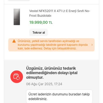 Siparişten Sonra Fiyat Artışıyla Zorunlu İptal Ve Taksit Seçeneğinin Kaldırılması