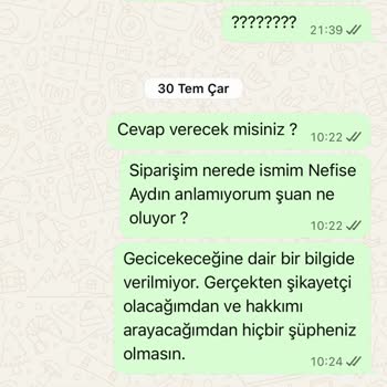 Stokta Olmayan Ürün Satışı Ve Geciken İade: Müşteri Hizmetlerinden Yanıtsız Kalan Alışveriş Deneyimi