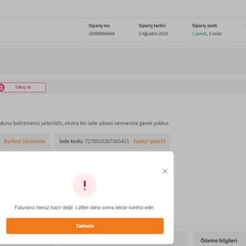 Yanlış Ürün Gönderimi Sonrası Yaşanan Mağduriyet