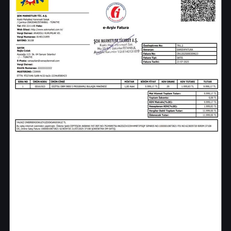 Şok Online'dan Aldığım Bulaşık Makinesi Teslim Edildi, Kurulum Ve İade Sürecinde Mağduriyet Yaşıyorum