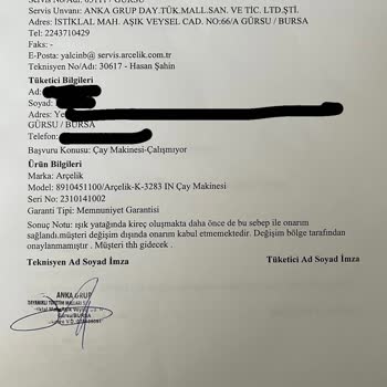 Çaycıda Sürekli Kireçlenme Ve Değişim Taleplerinin Reddedilmesi