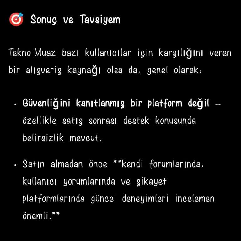 Garanti Ve Teknik Destek Belirsizliği Kararımı Zorlaştırıyor