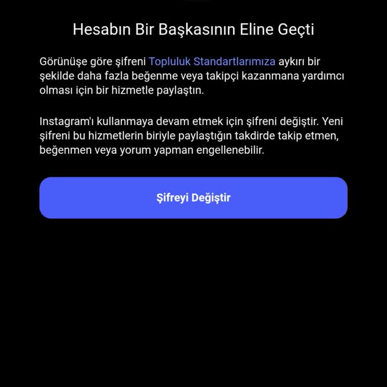 Instagram Hesabım Güvenlik Uyarısı Nedeniyle Kullanılamıyor
