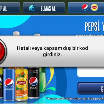 Fanta Kutularındaki Puanlar Okey Oyununda Geçerli Olmadı, Hakkım Kayboldu