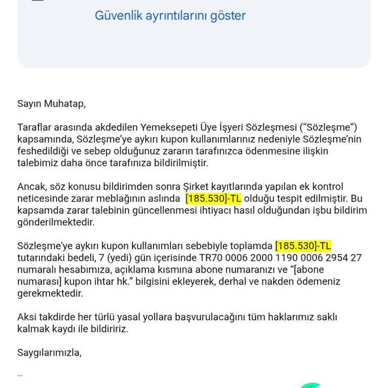 Yemeksepeti'nden Açıklamasız Hesap Kesintisi Ve Restoran Kapatma Mağduriyeti