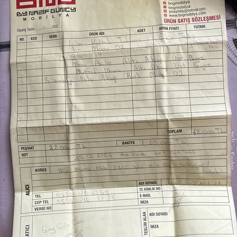 Ödeme Yapılan Mobilya Siparişi Teslim Edilmedi, Mağaza Kapatıldı Ve Muhatap Bulamıyorum