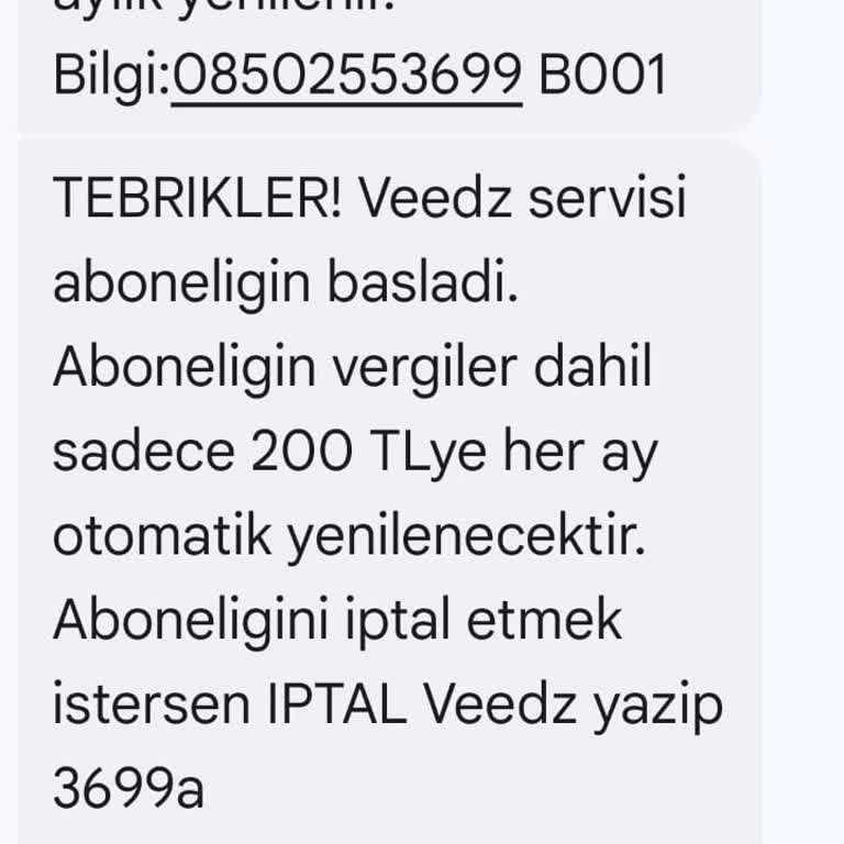 İzinsiz Başlatılan Weedz Aboneliği Ve Haksız Ücretlendirme