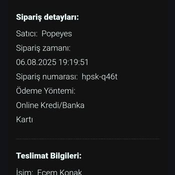 Teslim Edilmeyen Sipariş İçin Yanıltıcı Teslimat Bilgisi