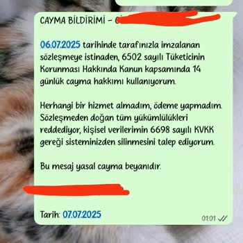 Cayma Hakkım Engellendi, Üyelik İptali Ve Ücret Talebiyle Mağdur Edildim