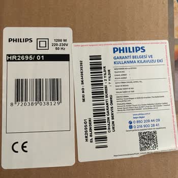 Yeni Alınan Philips Mutfak Robotunda Bıçak Performans Sorunu Ve Yetersiz Teknik Destek