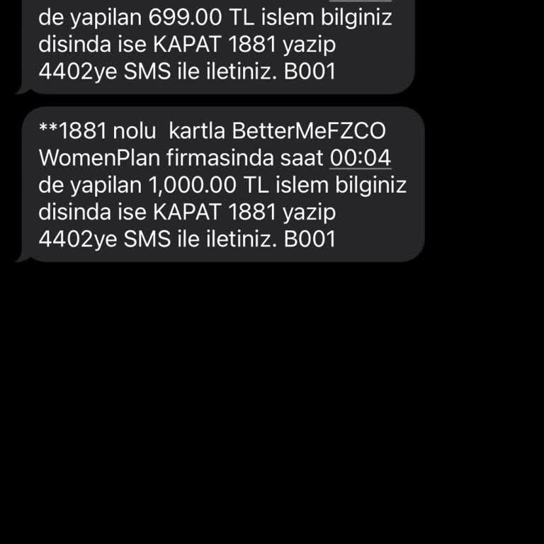 Betterme Tarafından İznim Olmadan Kredi Kartımdan Para Çekildi