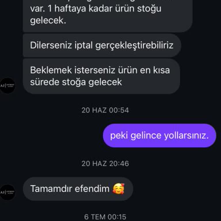 Siparişimin 2 Ay Boyunca Teslim Edilmemesi Ve İletişimsizlik