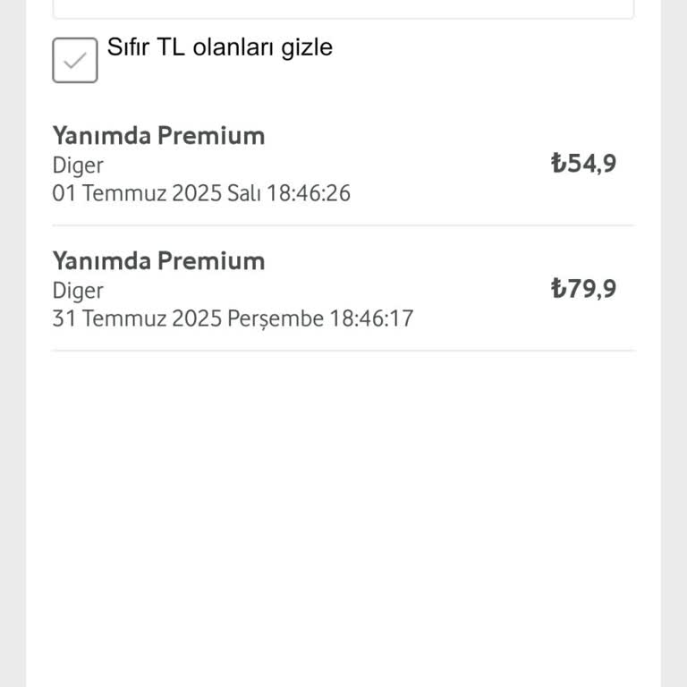 Vodafone Premium Ücreti Aynı Ayda İki Kez Tahsil Edildi