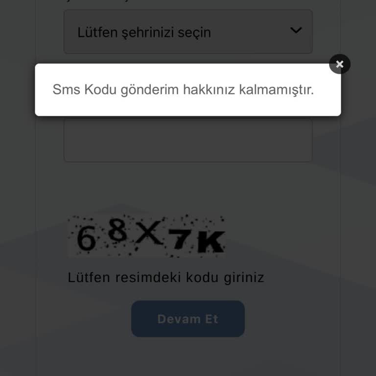 Randevu Alamıyorum: SMS Hakkı Kısıtı Mağduriyeti