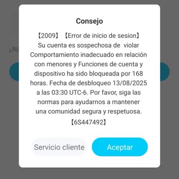 WePlay, cuenta bloqueada por 8 días sin razón aparente
