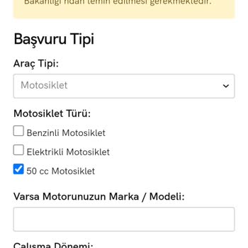 Başvuru Formundaki Yanıltıcı Seçenekler Nedeniyle Mağduriyet Yaşadım