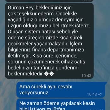 EasyCep İpad Satışında Ödeme Gecikmesi Mağduriyet Yaşadım