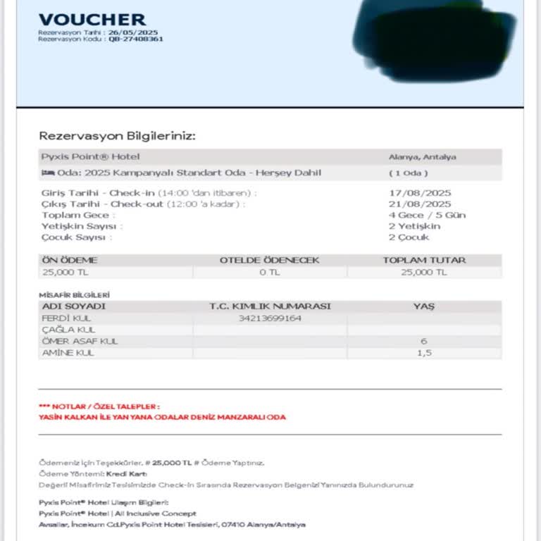 Rezervasyon İptalinde İade Yapılmıyor, İletişim Sağlanamıyor