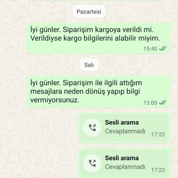 Siparişim Gönderilmedi, Müşteri Hizmetlerinden Dönüş Alamıyorum