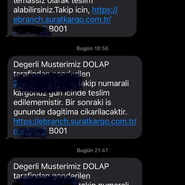 Adresime Teslim Edilmeyen Kargo Ve Şube Mağduriyeti