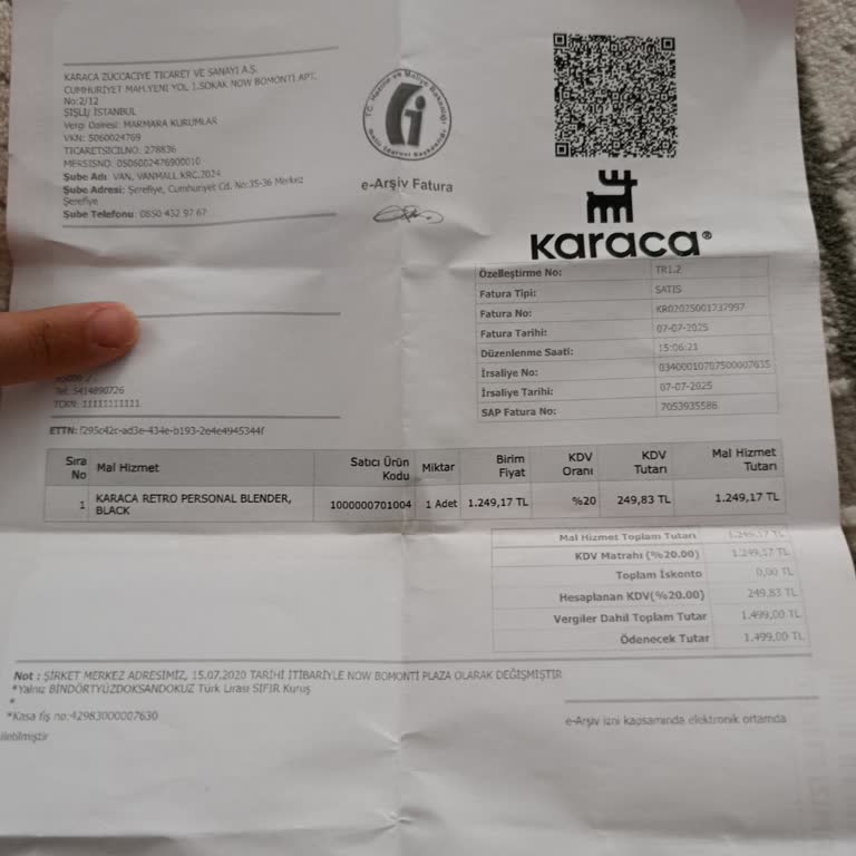 Sıfır Alınan Blender Arızalı Çıktı Değişim Hakkım Verilmedi