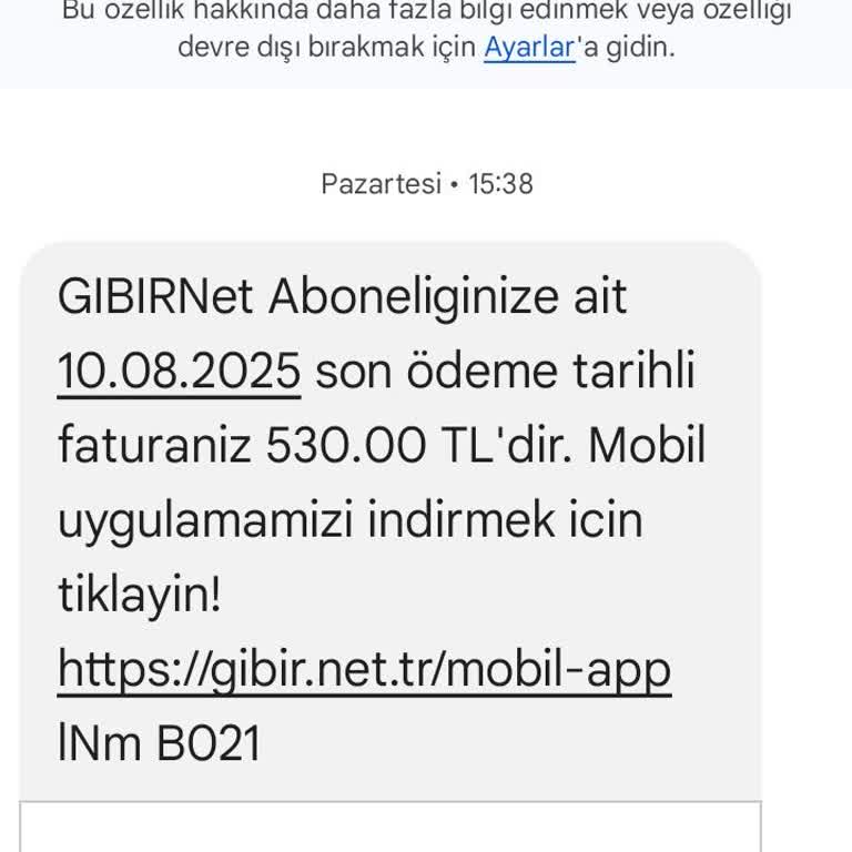 Gıbırnet'te Fazla Fatura ve Müşteri Temsilcisinin Kaba Yaklaşımı Mağduriyet Yarattı