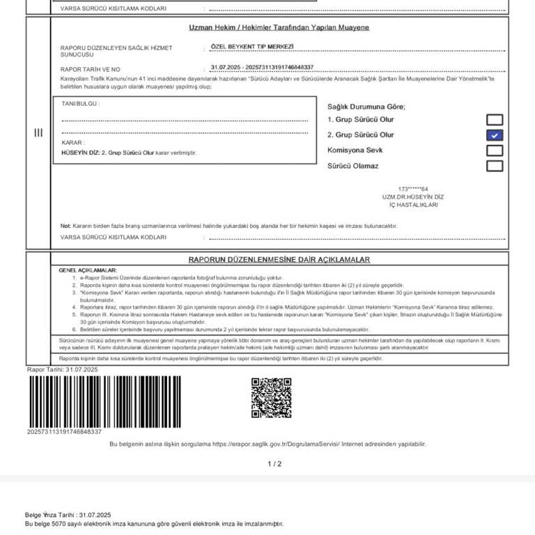 Sağlık Raporunda Kan Grubu Yanlış Yazıldı, Maddi Ve Zaman Kaybı Yaşadım