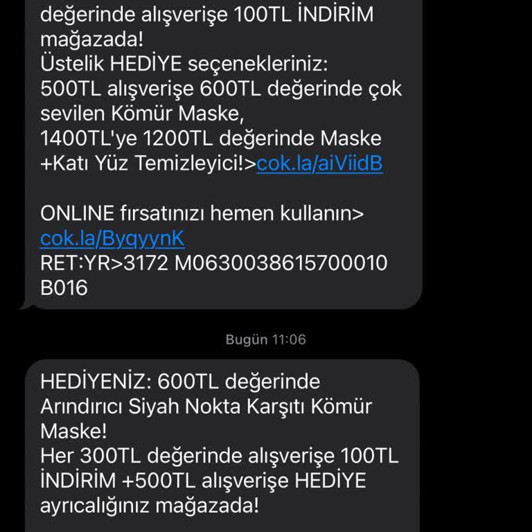 Yves Rocher'den Gelen Sürekli SMS'leri Durduramıyorum, Çıkış Seçeneği Yok