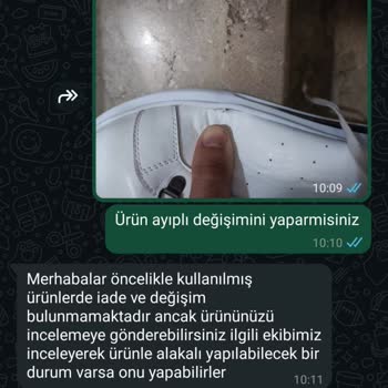 İki Günde Deforme Olan Ayakkabı Ve İade Sorunu