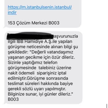 Hamidiye Su Her Siparişte Gecikme