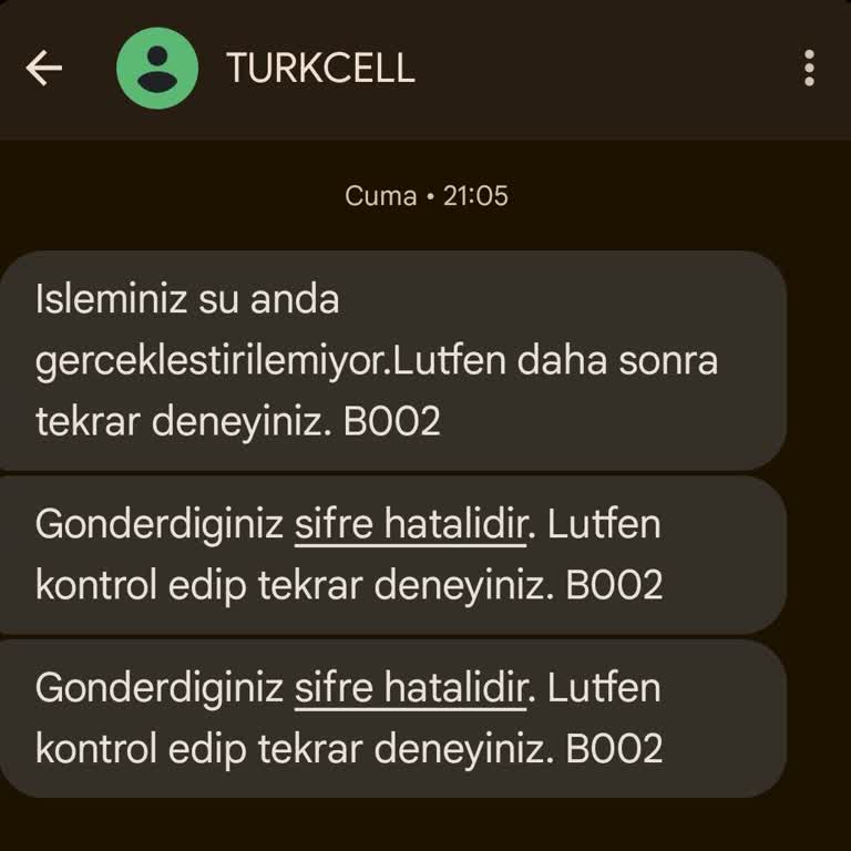 Hediye İnternet Şifresi Çalışmıyor Mağduriyetim Giderilmiyor
