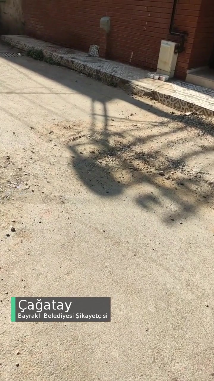 Bayraklı Belediyesi Soğukkuyu Mah. 7276 Sokak Yol Şikayeti videonun kapak resmi