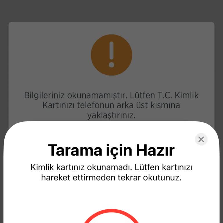 Ziraat Bankası Uygulamasında Kimlik Okuma Sorunu Ve Alternatif Şifre Değiştirme Talebi