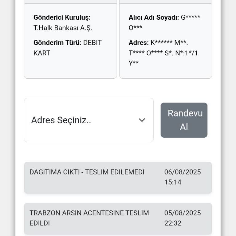 Kredi Kartım 10 Gündür Teslim Edilmedi Muhatap Bulamıyorum