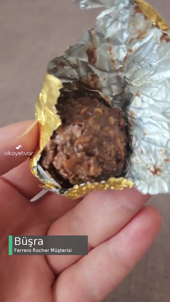 Ferrero Rocher Çikolata Bozuk Çıktı! videonun kapak resmi